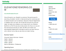 Tablet Screenshot of elevationeyeworks.com